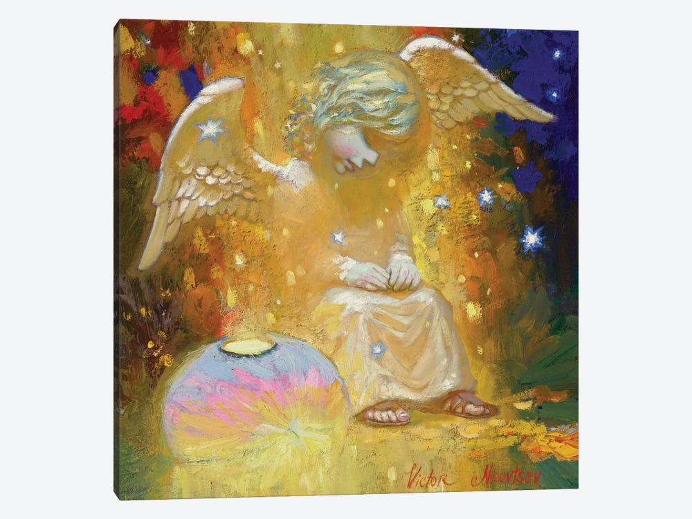 Golden Angel by Victor Nizovtsev 1-piece Art Print
