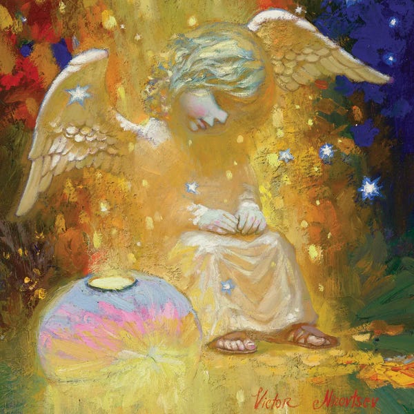 Victor Nizovtsev: Golden Angel by Victor Nizovtsev