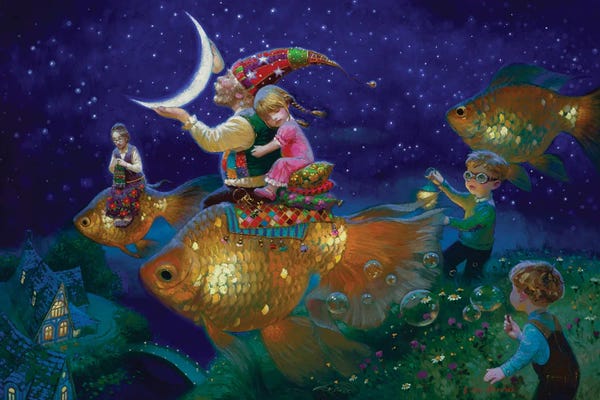 Goldfish: Silver Stars-of Golden-Journey by Victor Nizovtsev