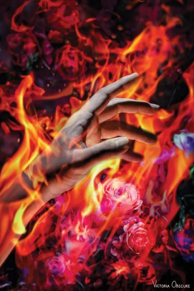 Goth Art: Hold On by Victoria Obscure