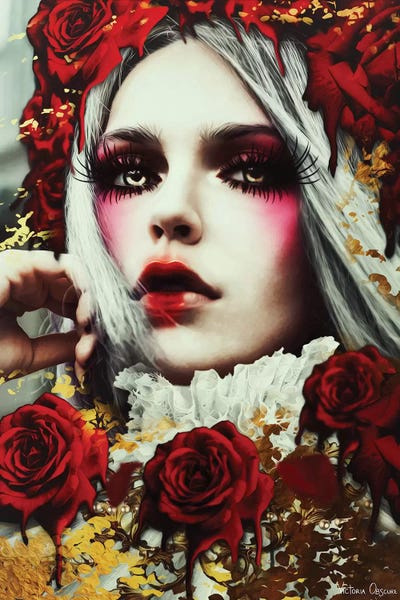 Goth Art: Bleeding Roses by Victoria Obscure