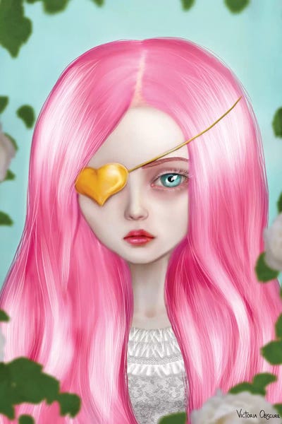 Blinded by Victoria Obscure framed canvas print