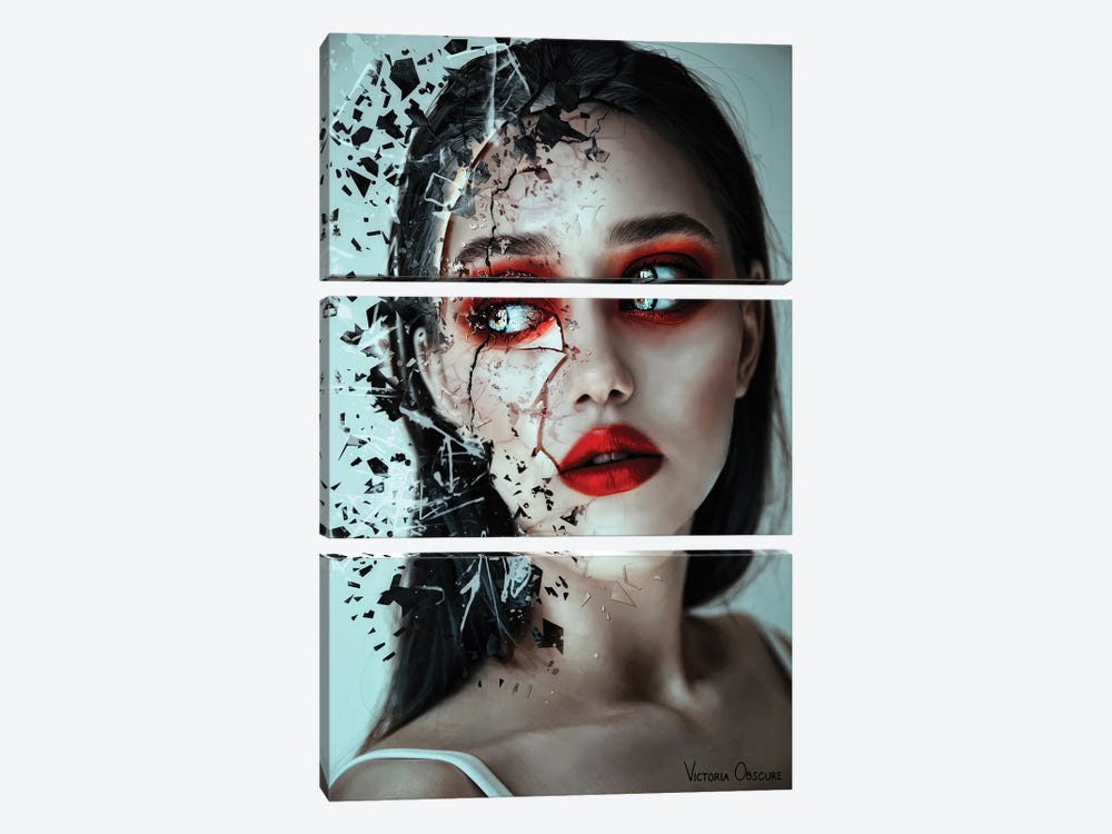 Fragments by Victoria Obscure 3-piece Canvas Art