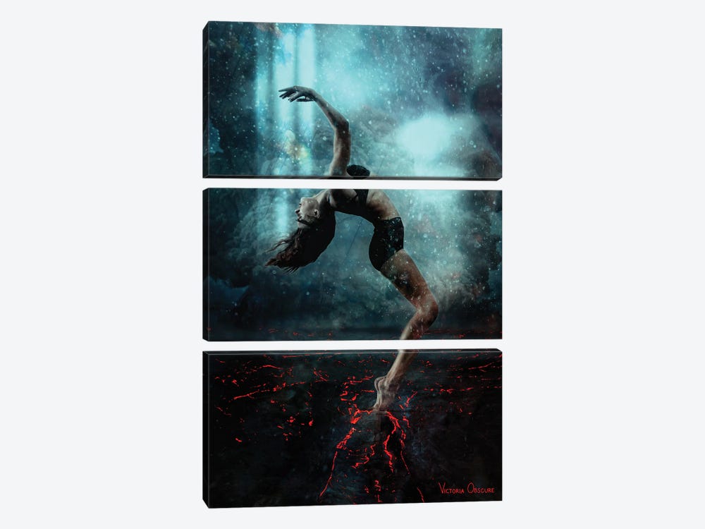 Raw by Victoria Obscure 3-piece Canvas Art Print