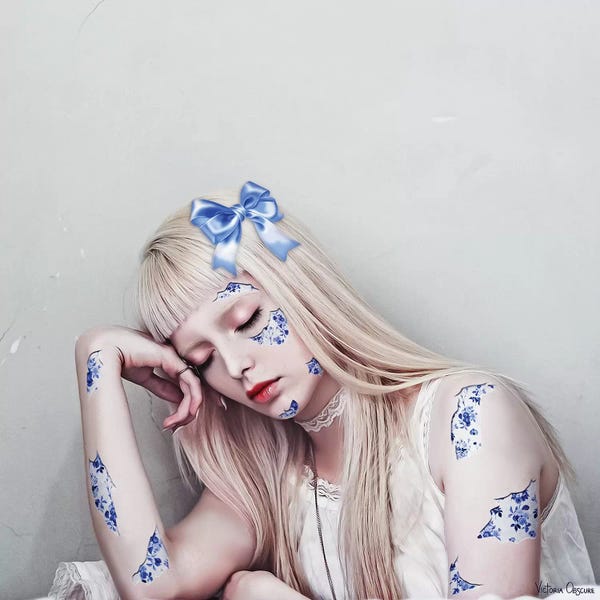 Charming Blue: China Doll by Victoria Obscure