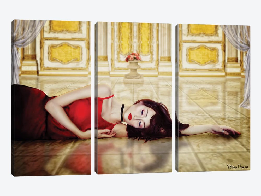 Comatose by Victoria Obscure 3-piece Canvas Print