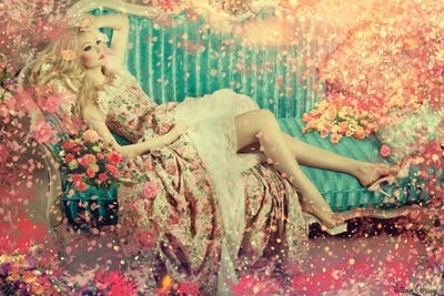 Oblivion by Victoria Obscure framed canvas print