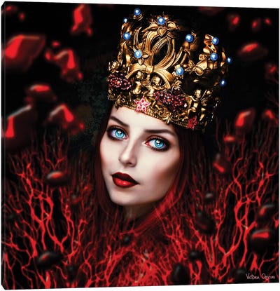 Seeing Red Canvas Art Print - Victoria Obscure