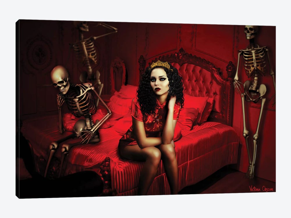 Thanatophobia by Victoria Obscure 1-piece Canvas Art Print