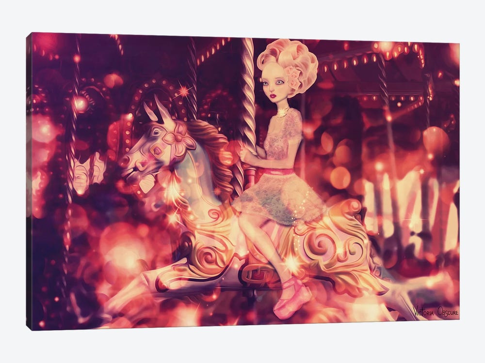 Carousel by Victoria Obscure 1-piece Canvas Wall Art