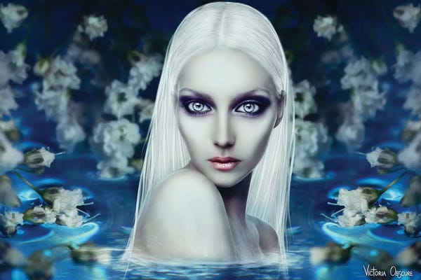 Black & White & Blue: Ethereal by Victoria Obscure