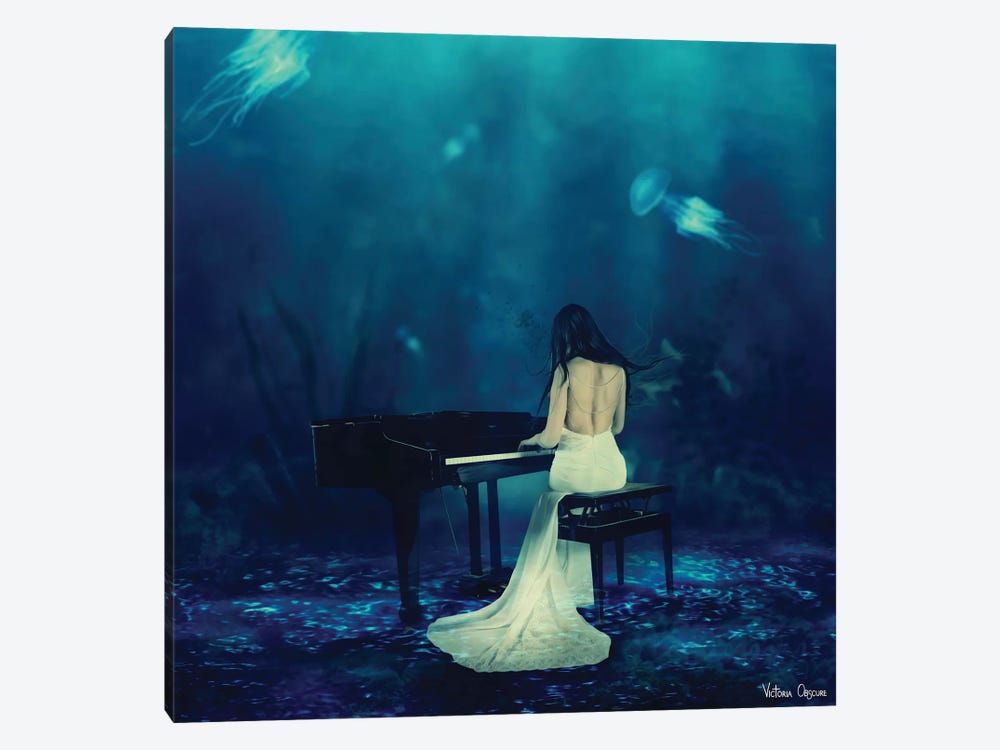 Below The Surface by Victoria Obscure 1-piece Canvas Art Print