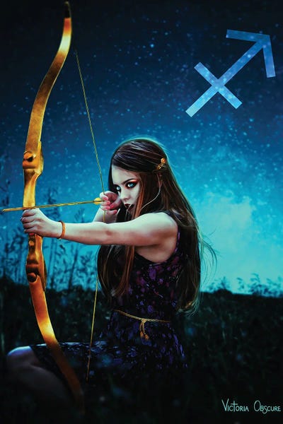 Sagittarius by Victoria Obscure canvas print