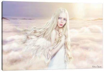 Between The Clouds Canvas Art Print - Victoria Obscure
