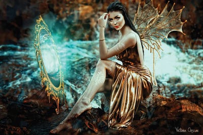 Fey by Victoria Obscure framed canvas print