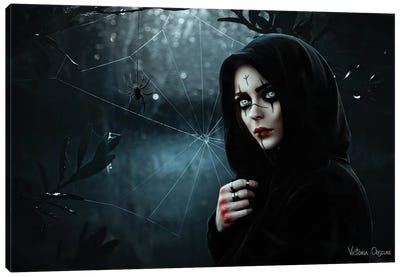 In The Shadows Canvas Art Print - Spiders