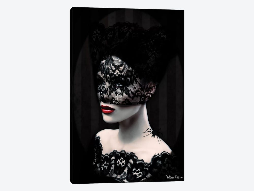 Black Lace by Victoria Obscure 1-piece Canvas Art