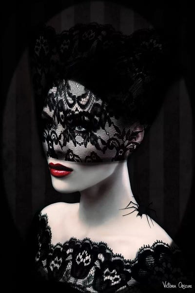 Large Wall Art & Big Canvas Prints: Black Lace by Victoria Obscure