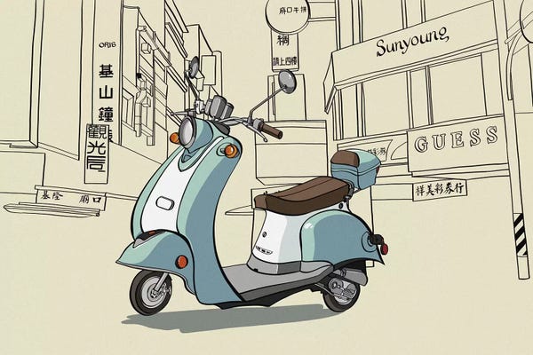 Taiwan: Taipei - Moped by 5by5collective