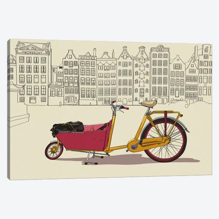 Amsterdam - Bicycle Canvas Print #VOW1} by 5by5collective Canvas Art Print