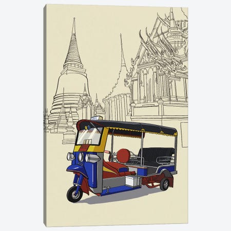 Bankok - Tuk tuk Canvas Print #VOW2} by 5by5collective Canvas Art Print