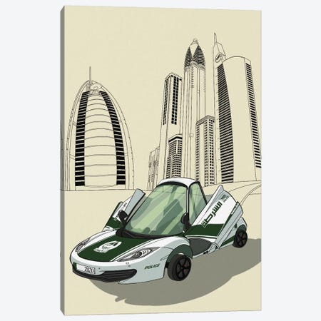 Dubai - Sports car Canvas Print #VOW3} by 5by5collective Canvas Art Print