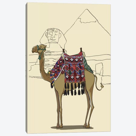 Egypt - Camel Canvas Print #VOW4} by 5by5collective Canvas Wall Art