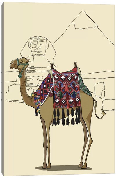 Egypt - Camel Canvas Art Print - Vehicles of the World