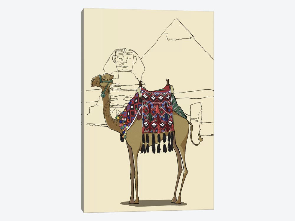Egypt - Camel by 5by5collective 1-piece Canvas Wall Art
