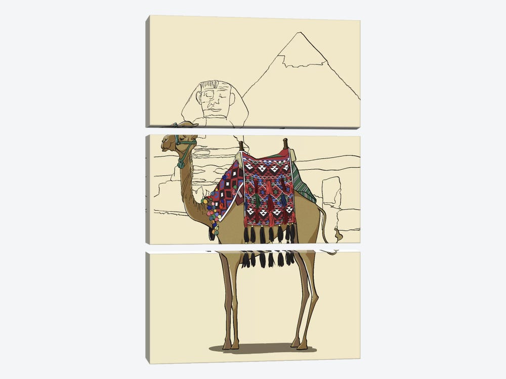 Egypt - Camel by 5by5collective 3-piece Canvas Wall Art