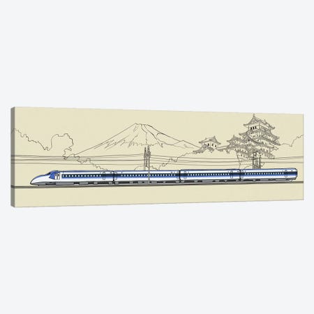 Japan - Bullet train Canvas Print #VOW5} by 5by5collective Canvas Art