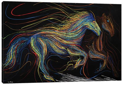 The Running Horse Canvas Art Print - Viola Painting