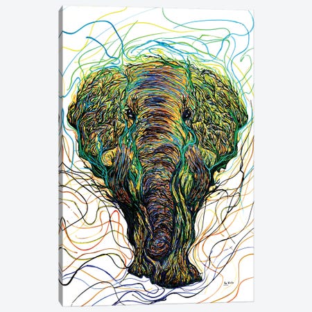 The Elephant Canvas Print #VPA13} by Viola Painting Canvas Wall Art