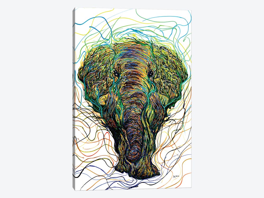 The Elephant by Viola Painting 1-piece Canvas Art