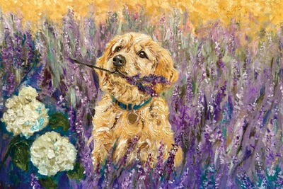 Viola Painting - Multi Panel Prints: Golden Lavender by Viola Painting