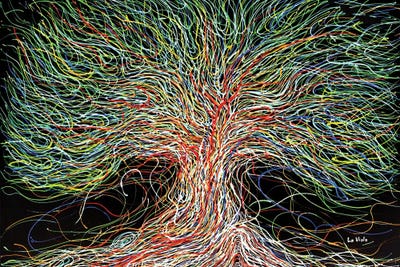 Tree Of Life by Viola Painting framed canvas print