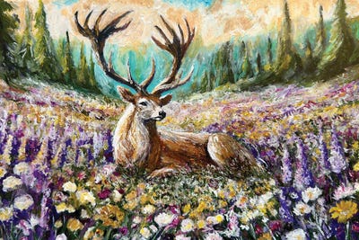 Viola Painting - Multi Panel Prints: Meadow King by Viola Painting