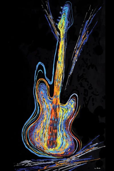 Viola Painting: Guitar Music Instruments by Viola Painting