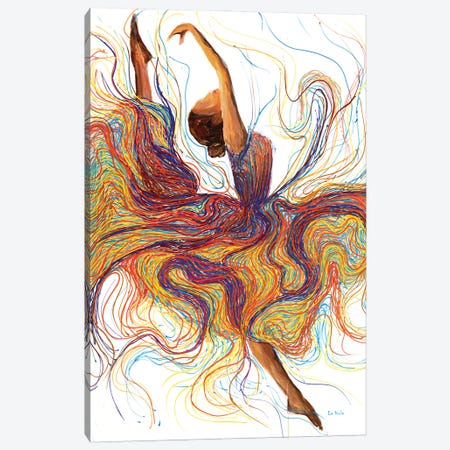 Ballerina Dancing Girl Canvas Print #VPA18} by Viola Painting Canvas Art