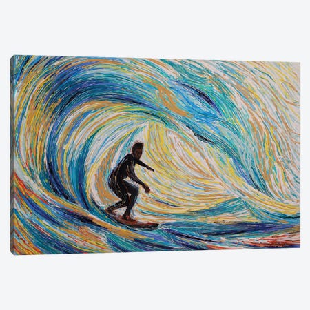 Wave Surf Canvas Print #VPA23} by Viola Painting Canvas Print