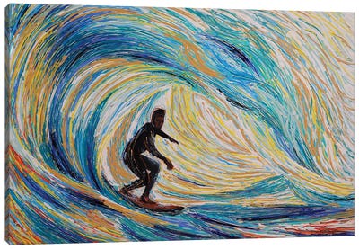 Wave Surf Canvas Art Print - Viola Painting