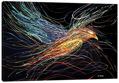 Eagle Large Bird Canvas Art Print - Fire & Ice