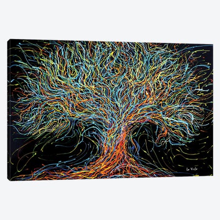 Colorful Tree Of Life Canvas Print #VPA26} by Viola Painting Canvas Art