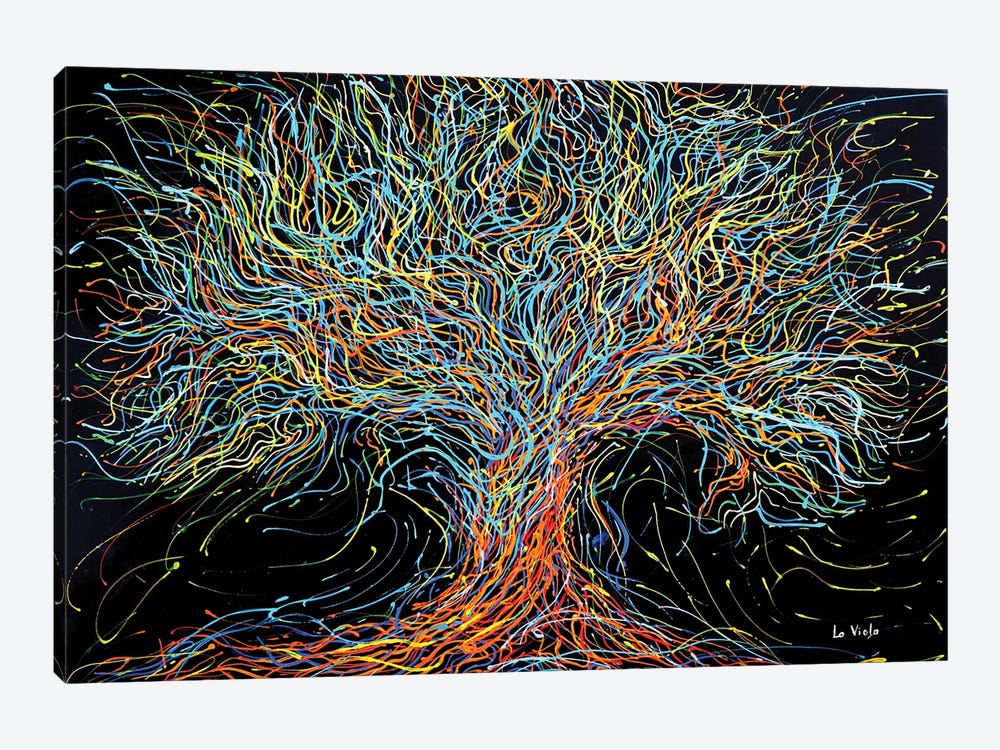 Colorful Tree Of Life by Viola Painting 1-piece Canvas Art