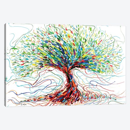 Color Tree Canvas Print #VPA28} by Viola Painting Art Print
