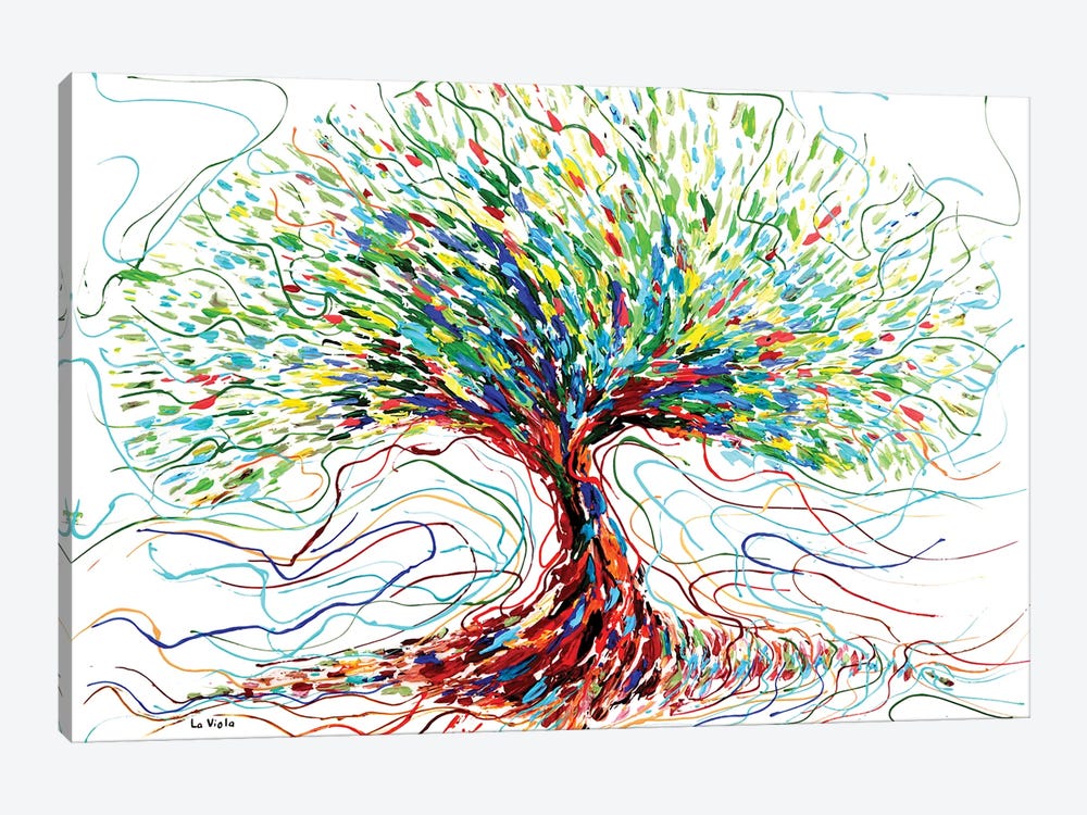 Color Tree by Viola Painting 1-piece Canvas Artwork