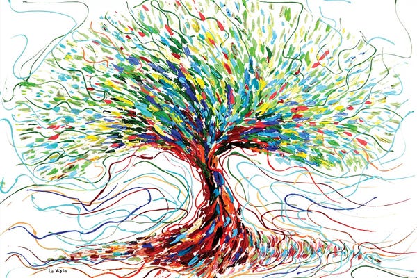 Trees In Transition: Color Tree by Viola Painting