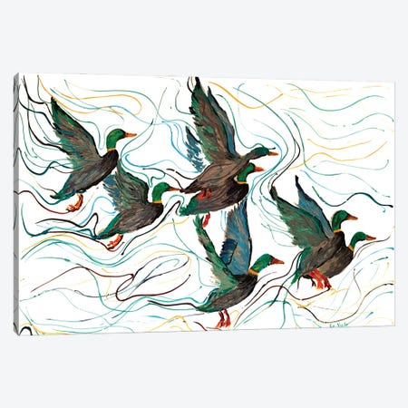 Mallard Ducks Canvas Print #VPA32} by Viola Painting Canvas Art
