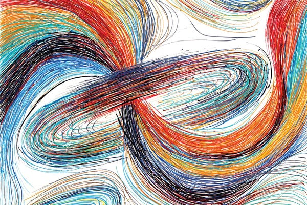 Fire & Ice: Universe Blackhole by Viola Painting