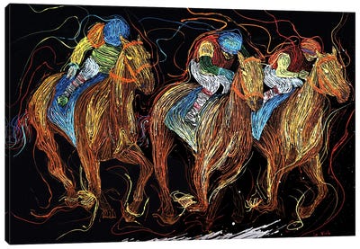 Kentucky Derby Horse Canvas Art Print - Viola Painting
